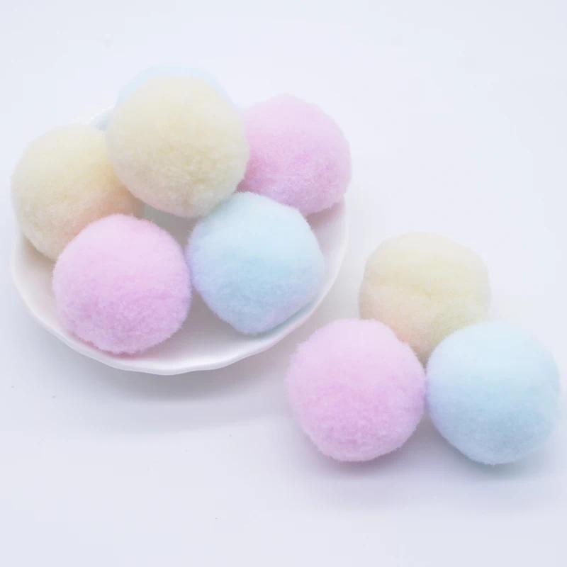 200 Pompons Multicolores 3cm + 100 Yeux Mobiles - Kit Créatif Pour Bricolage Et Loisirs