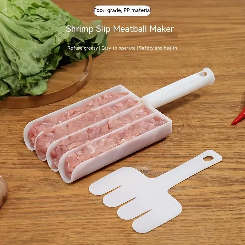 Product Introduction of Manual Meatball Maker, 2 Counts/set Non-stick Meatball Spoon, Kitchen Meatball Maker, Household Kitchen Utensils & Gadgets 2