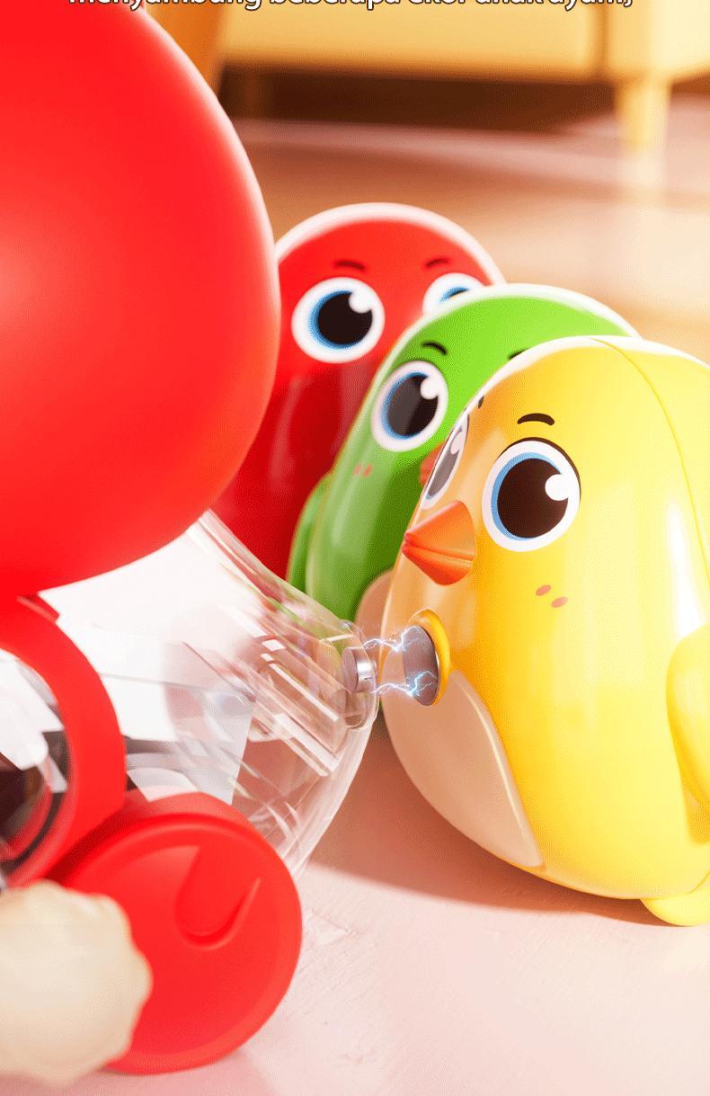 Product Introduction of Mainan Bayi Goyang, Bebek Bergerak & Berjalan, Latihan Merangkak untuk Anak 0-1 Tahun mainan bayi bunyi dan bergerak COD Toys 6