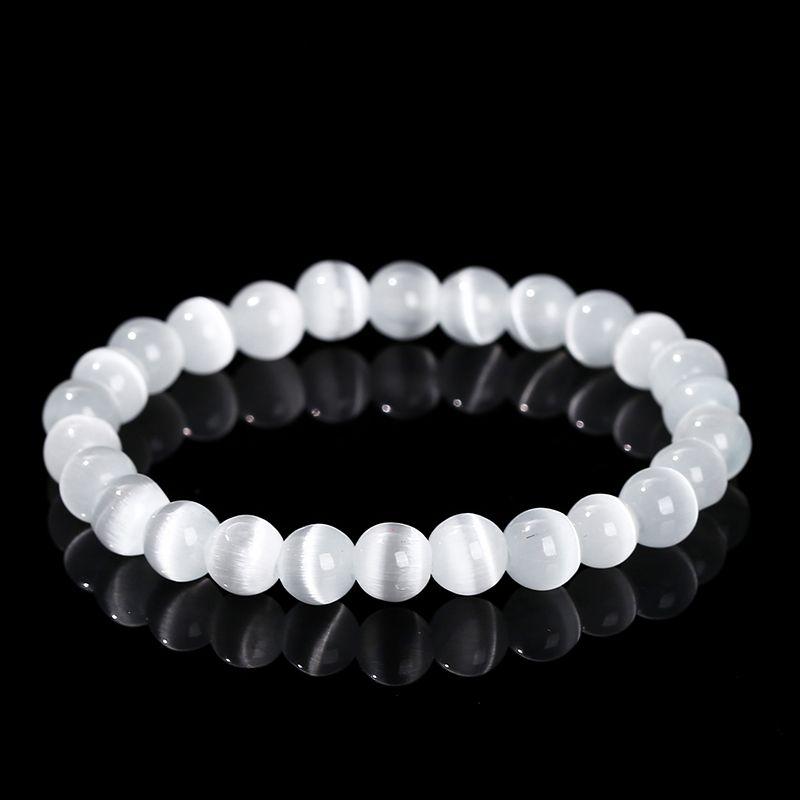 Product Introduction of [4402 People Praise] Korean Style Handmade Good-looking White Opal Simple Bracelet Bracelet Women's Light Luxury Fashion All-Match for Student Crystal Bracelet 13