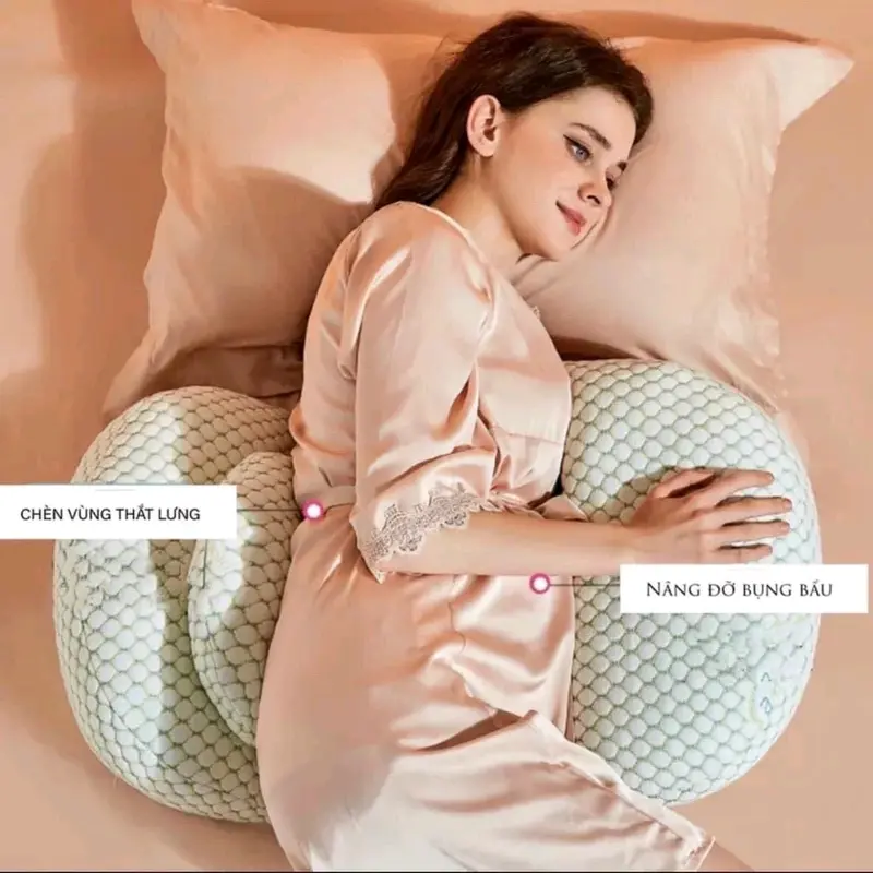 Gối bầu cánh tiên Boonna cho mẹ bầu Kem 1