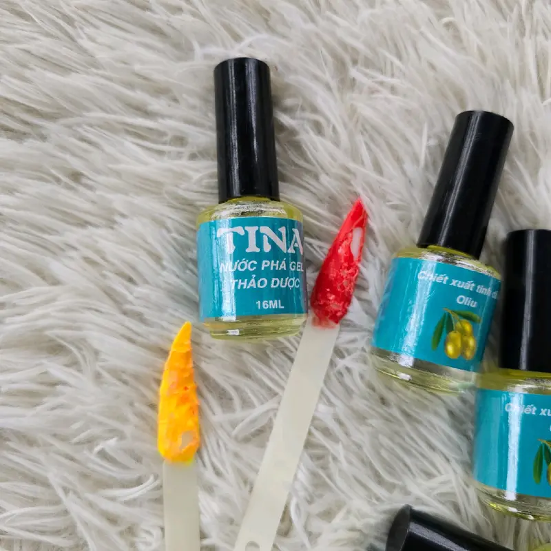 nước Phá gel thảo dược TINA chiếc xuất từ tinh dầu olive không nóng rát.Phá gel thảo dược 3