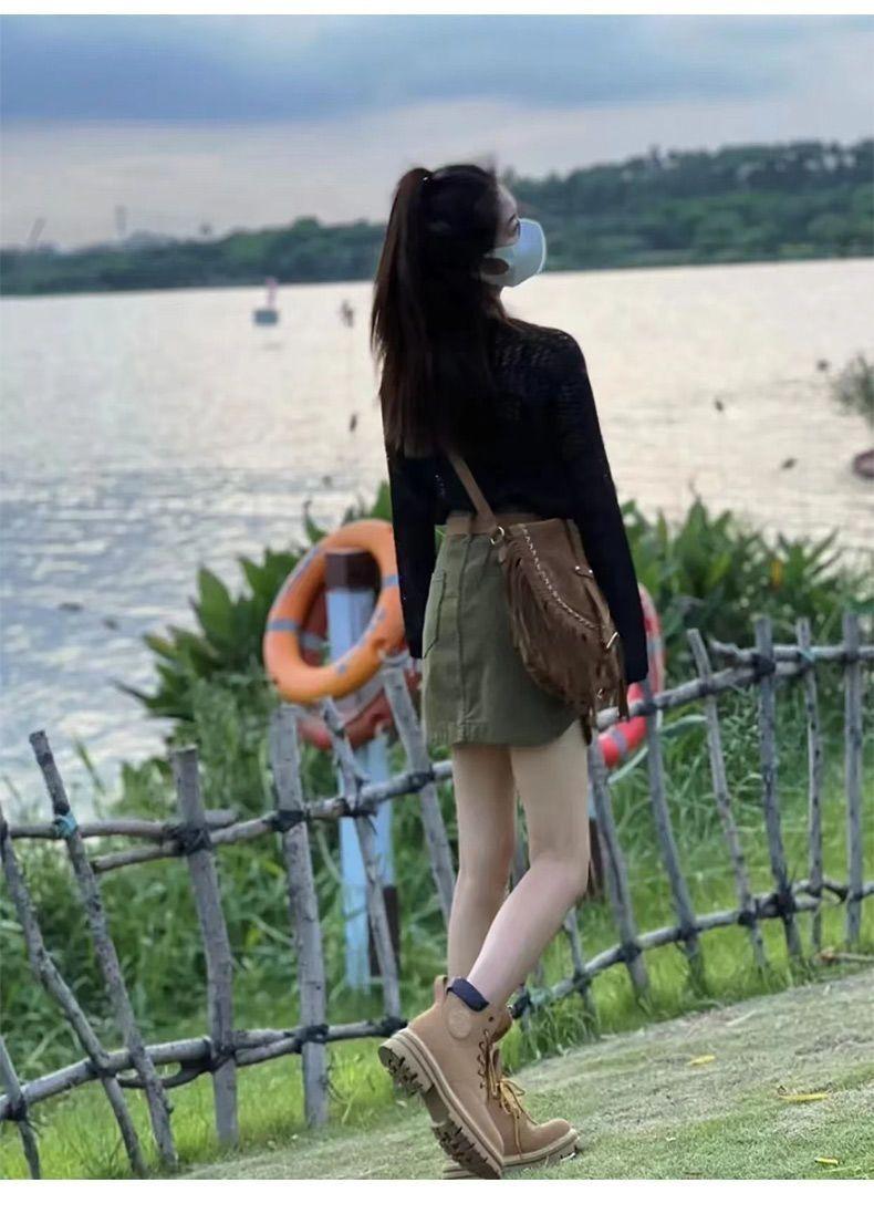 Product Introduction of Áo Len Mùa Hè Cho Nữ, Dáng Rộng Vừa Vặn, Phong Cách Thường Ngày Phong Cách Hàn Quốc, Thiết Kế khoét Áo Dài Tay Mỏng, Thích Hợp Mặc Ngoài Trời, Hàng Mới Về Năm 2024 10
