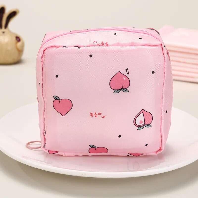 Product Introduction of Women Tampon Storage Portable Waterproof Organizer Pouch Cartoon Pattern Sanitary Napkin Bag 44