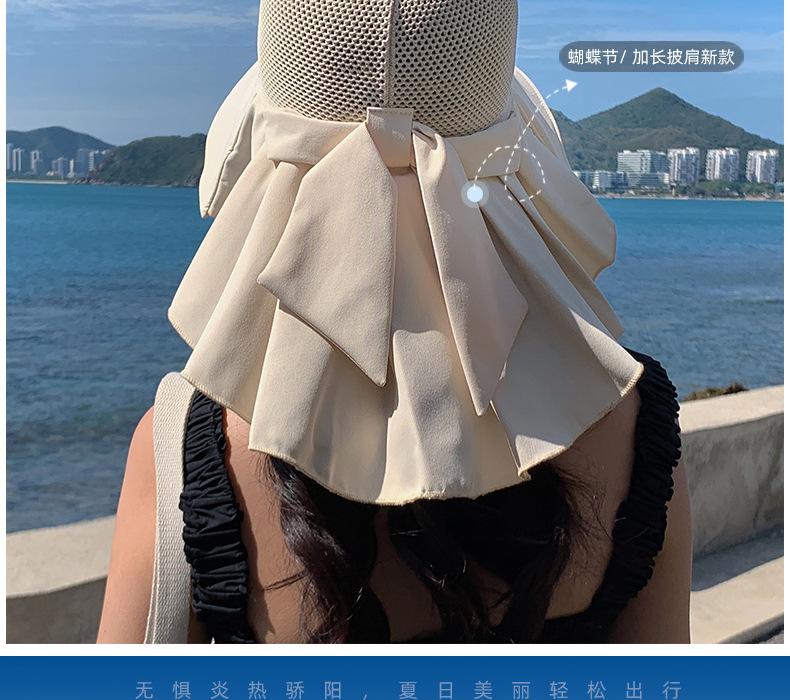 Product Introduction of Summer Wide-Brim Bucket Hat UV 50+ Sun Protection with Detachable Face Cover |   Foldable & Sweat-Proof Design for Beach Hiking Travel Accessories 2