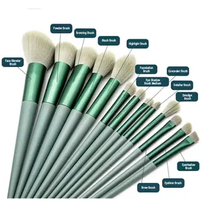 Afnansa (11 in1) Kuas makeup Mini Travel Set Pouch Kuas Cantik mini pouch