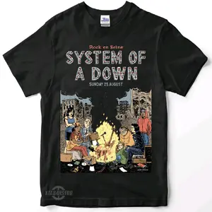 Kaos SYSTEM OF A DOWN Rock en seine Premium tshirt soad chop suey Band Distro