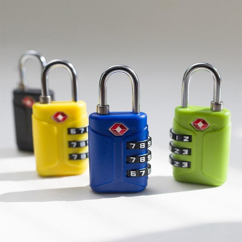 Product Introduction of New TSA 3 Digit Combination Lock Security Tool Padlock Customs Password Lock Cabinet Locker Anti-theft Lock Travel 16