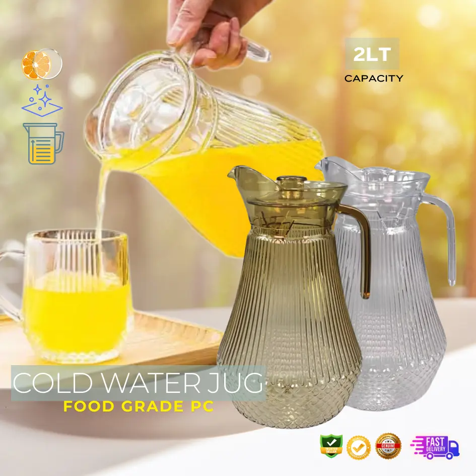 2lt Pitcher PREMIUM FOOD GRADE PC Transparent Duck - billed water jug/COLD WATER ...