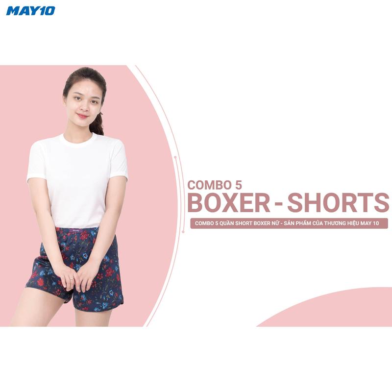 Combo 5 quần đùi NỮ - May 10 giao màu ngẫu nhiên