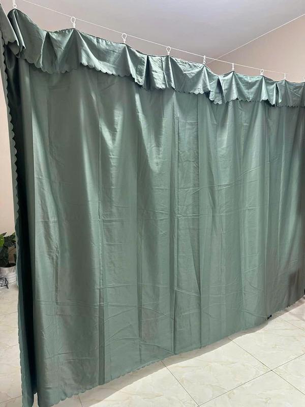 Rèm cửa ngăn phòng che nắng 1mx1m3,1m5x1m8,2m2x2m2,3mx2m2,4mx2m2,5mx2m, Tặng dây, mẫu xám đen sang trọng 2