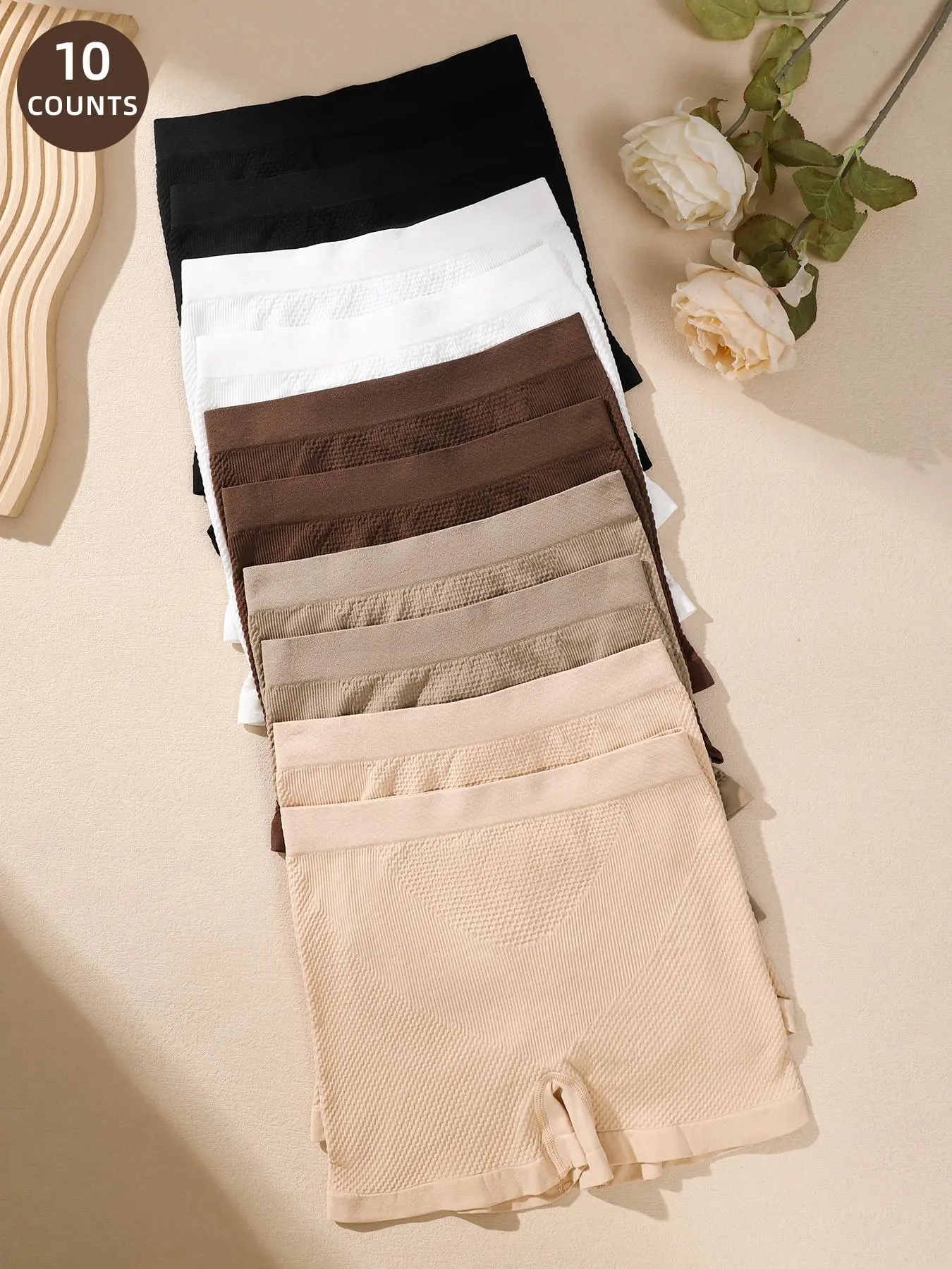 Women's Mixed Color Boyshorts, 2024 New Style Breathable Comfortable Panty for Women Girls Daily Wear, Women's Underwear for All Seasons