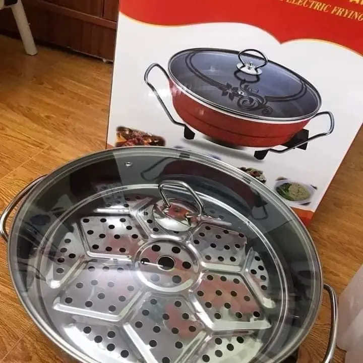 Nồi lẩu điện đa năng Osaka , Nồi Điện Nấu Ăn , nồi lẩu loại 1 , hàng đẹp 3,5lít . Nối điện đa năng . 0