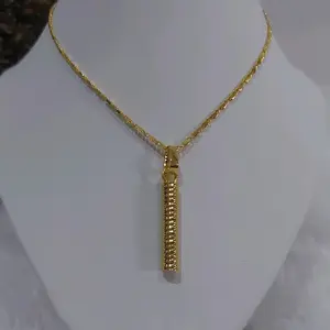 kalung mewah liontin bambu