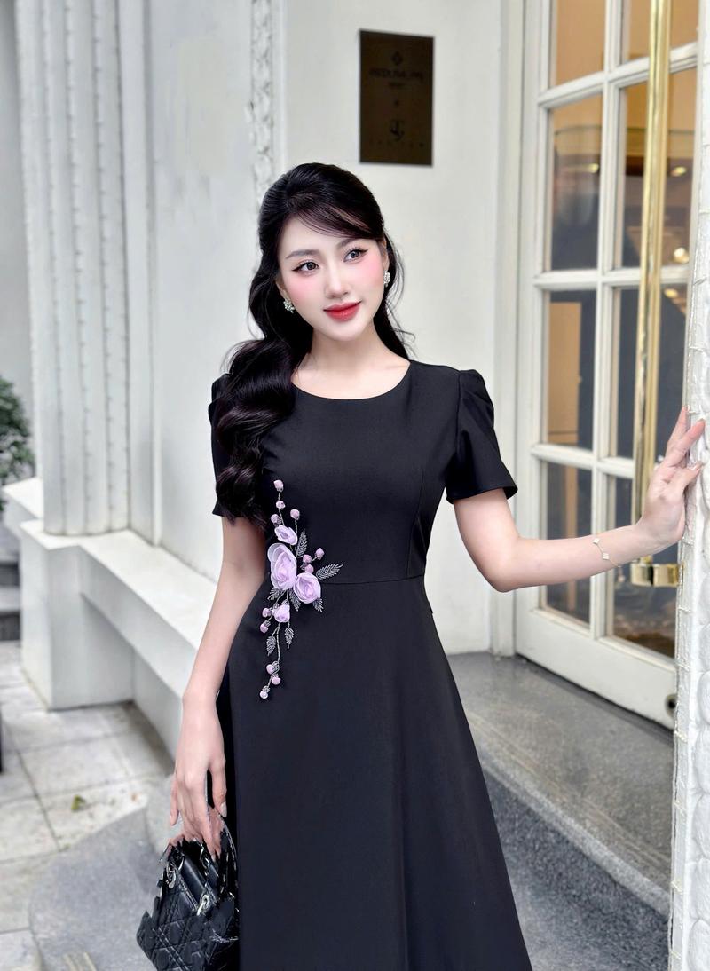 Product Introduction of Đầm Thiết kế QD7 kết hoa sang chảnh quyến rũ, đi làm, đi chơi, đi tiệc. Nữ Women 6