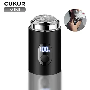 Pencukur Elektrik Portabel Indikator Layar LED Pencukur Kumis dan Jenggot Mini Sharver Men's TX-2