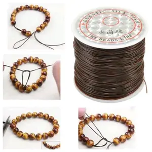 01 Roll Tali Karet Elastis 60 Meter Super Kuat Untuk Kerajinan Gelang Atau kalung shine string