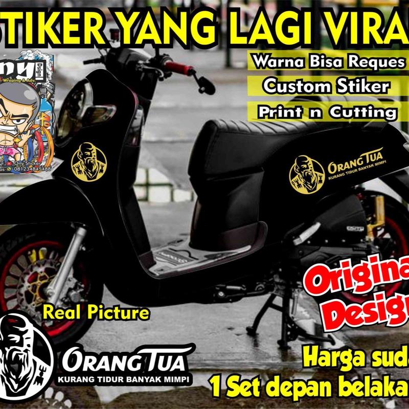 Stiker Motor Scoopy Model Terbaru Kekinian 2024 Berkelas 0