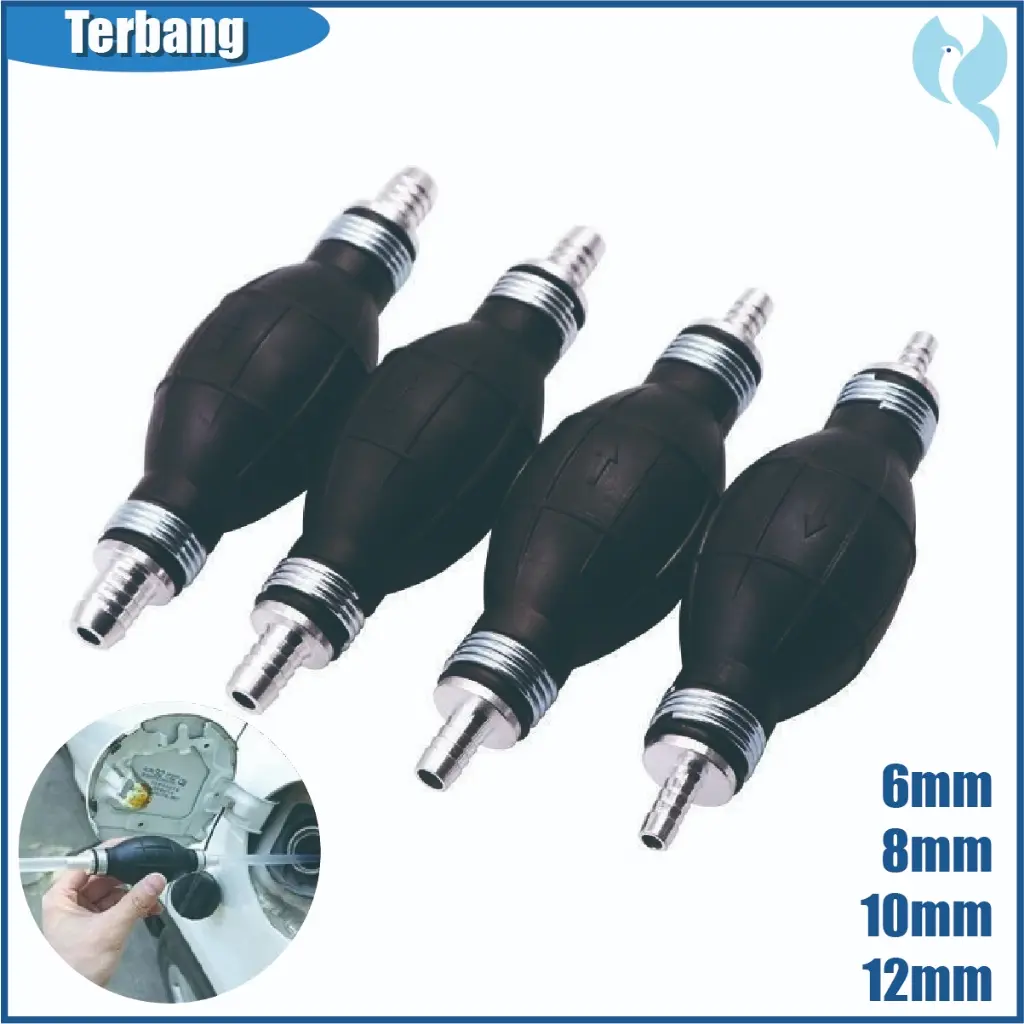 Bulb Fuel Pump/Pompa Tangan Primer/ 6mm - 12mm Pompa Bahan Alloy/Bulb Bahan Logam Dan Karet Untuk Minyak Bensin Solar