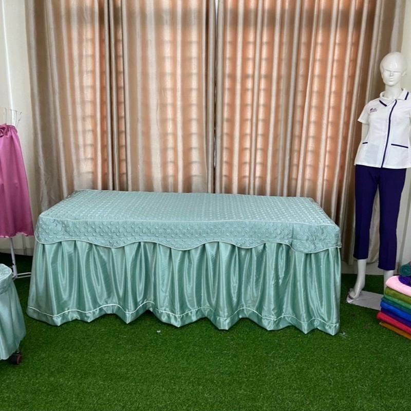 Ga Trần lụa spa , ga giường nối mi massage