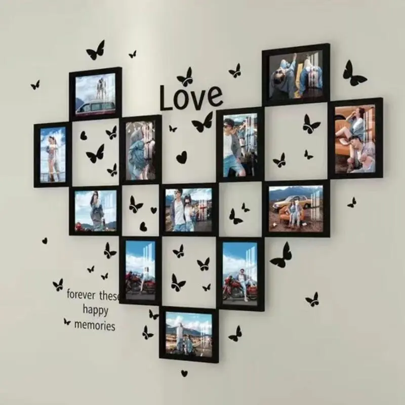 Diy 12 Pcs Photo Frame Wall Decor MinimalistExcluding Photos