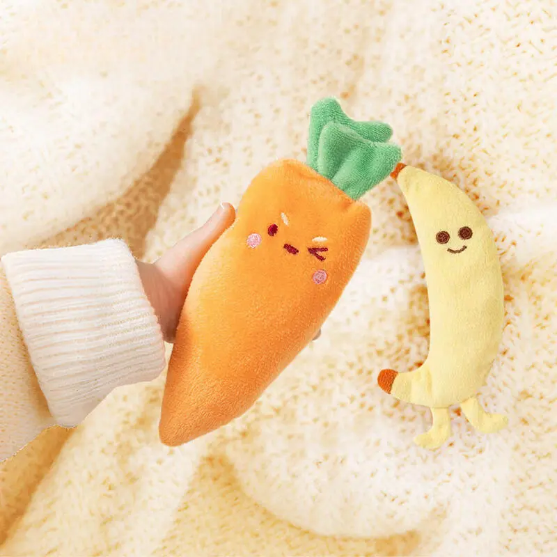 Baby Holding Carrot Soothing Toy for Babies Over 3 Months
