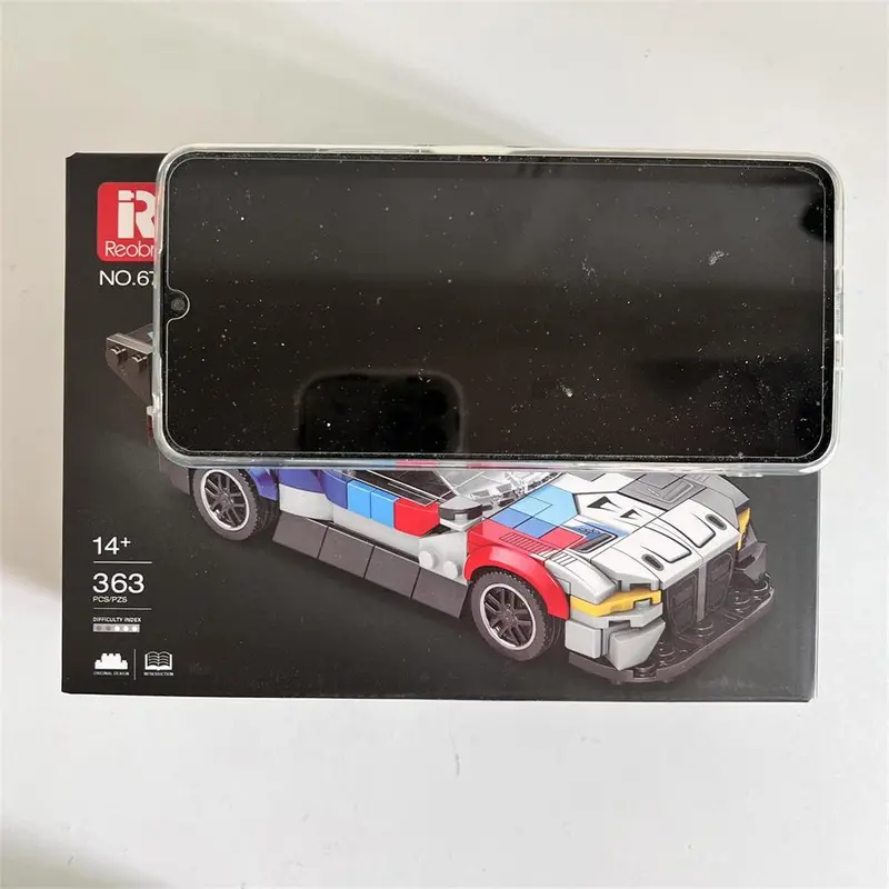 M4 Race Car Design Building Blocks, 363pcs/set Creative DIY Racing Car Model Building Blocks, Educational Assembly Bricks Toy for Teenager & Adults 2