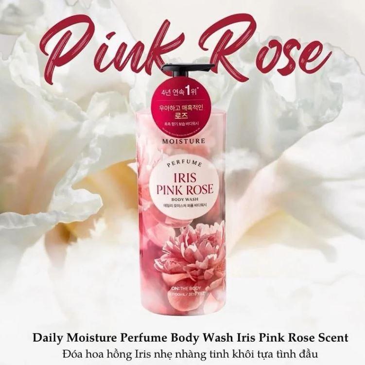 Sữa tắm hương nước hoa ON:THE BODY IRIS PINK ROSE 1100ml
