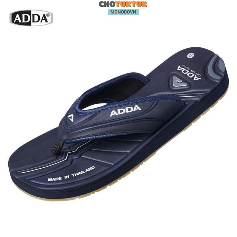  Dép Thái Lan nam quai kẹp Đế Bằng Cao Su ADDA 2535 Quai Hậu Đồng DéP Sandal 