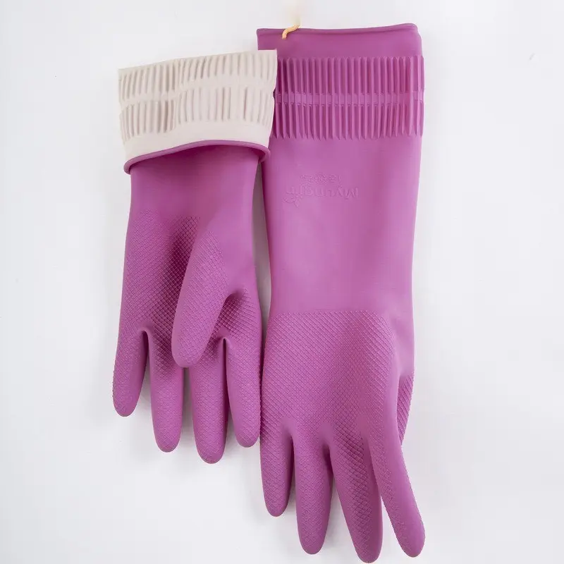 Găng Tay Cao Su Siêu Dai Gia Dụng VH 38cm Bao Tay Thiên Nhiên An Toàn Cho Da - QHshop Đồng Rửa Bát 8