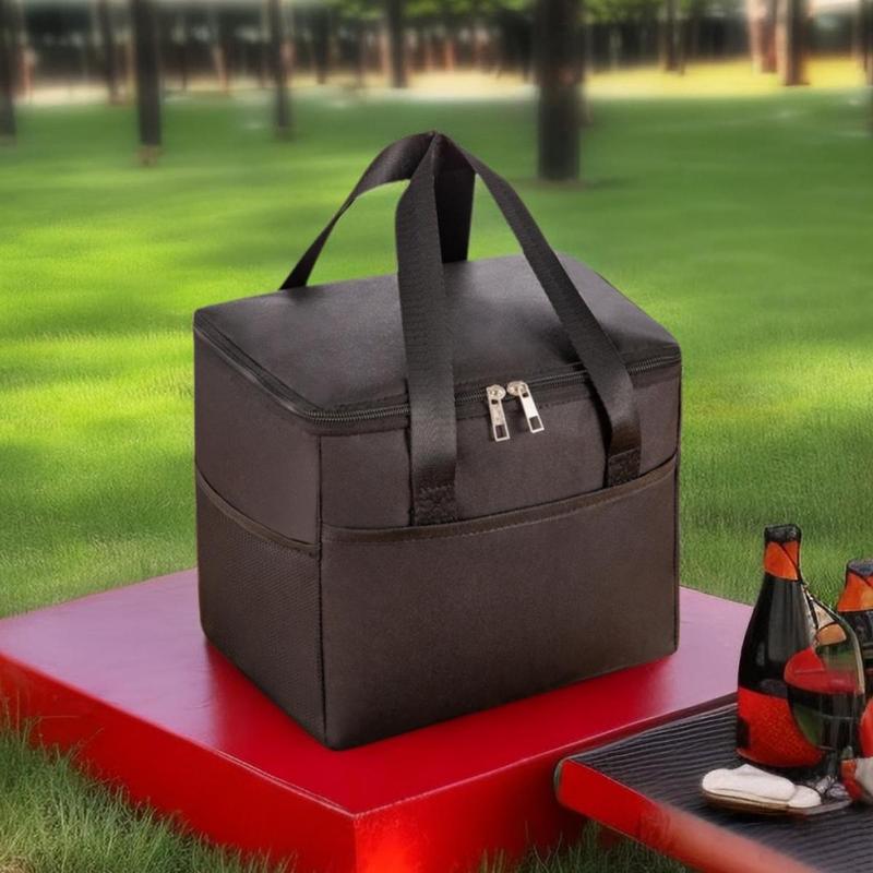 Product Introduction of Large Capacity Bento Bag, Waterproof Insulated Bag, Portable Warm & Cold Bento Box Bag, Lunch Bag for Outdoor Picnic Camping 4