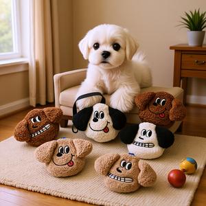 4個セット：犬用うんち袋2枚＋ポップ袋2枚、子犬用うんち袋ペット用排泄物ディスペンサーオーガナイザー、犬用うんち袋ホルダー、クリップリード付きぬいぐるみ犬用排泄物ディスペンサー、全てのリードに対応