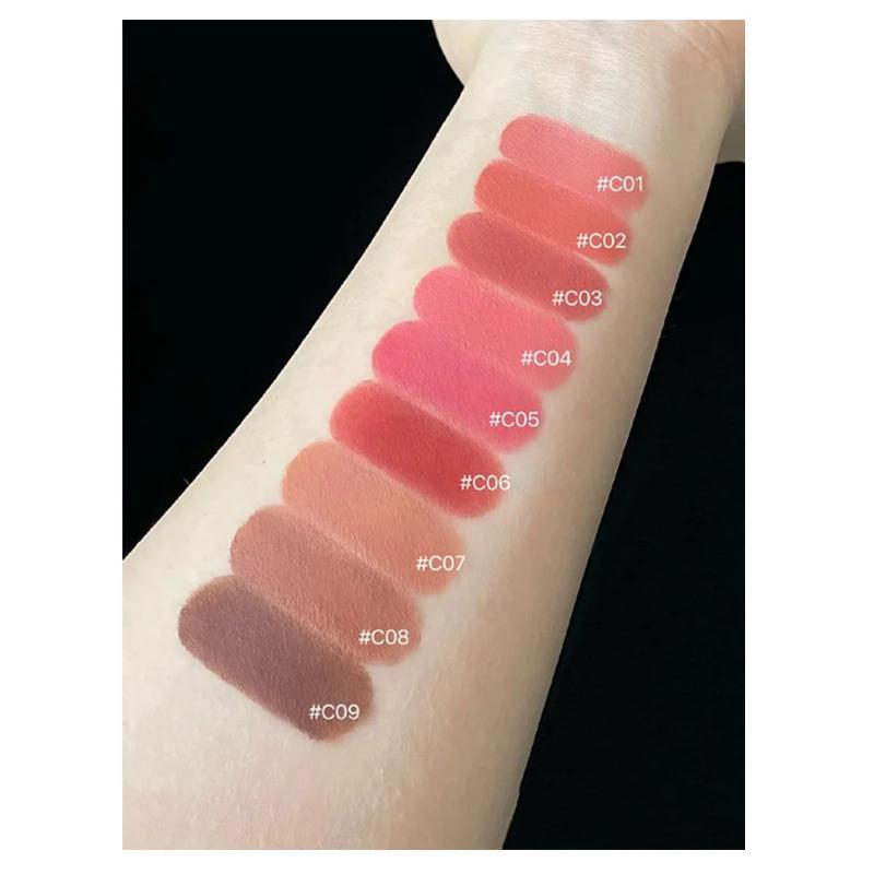 Product Introduction of Flower Knows Little Angel Matte Lipstick Long-lasting Easy To Color Velvet Lipgloss Peach Color Natural Lip Makeup Maquillage 10