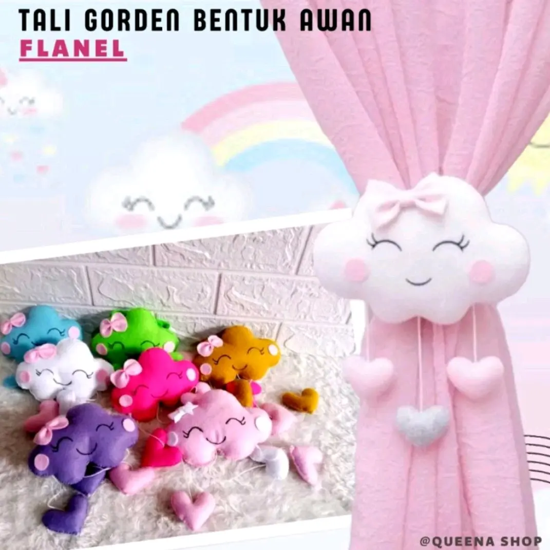 tali gorden kharakter awan Dekorasi Kain