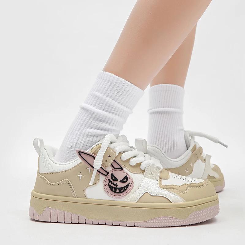 Zapatillas de deporte casuales de moda para hombre, personalizadas, de piel de conejo, planas, para andar en patineta, correr, caminar, calzado de entrenamiento, bajo pedido mínimo_voghion.com