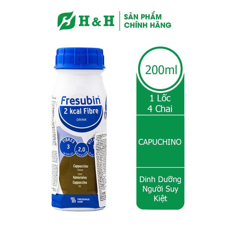 Sữa cho người ung thư, suy dinh dưỡng Fresubin 2 Kcal Fiber Drink (200 ml x 4 chai) sữa  momiji vinamilk  organic sữa  tăng chiều cao anlene ensure gold  nước