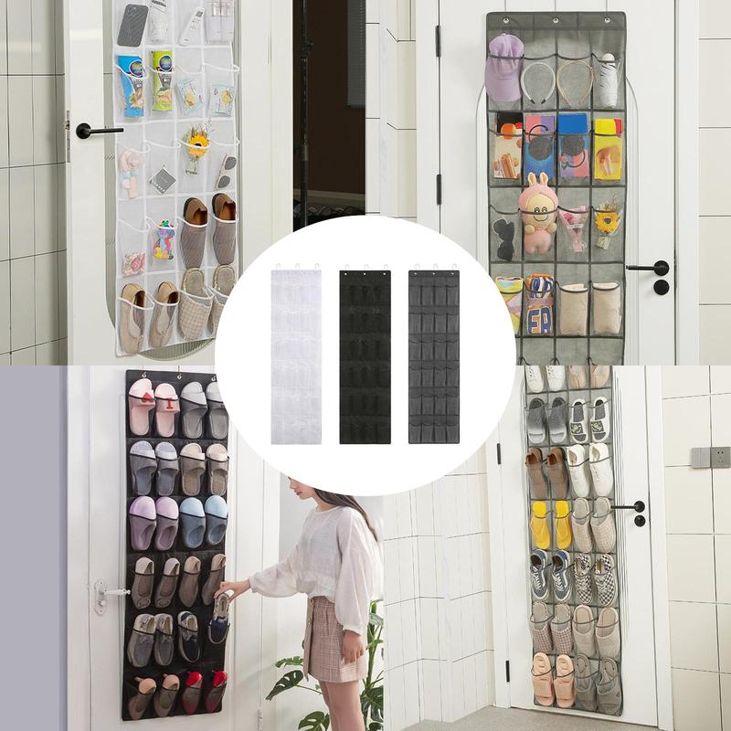 Multi Grid Hanging Storage Bag, 1 Count Foldable Breathable Shoe Storage Organizer, Space-saving Shoe Organizer, Cozy Home Accessories, Home Organizer for Closet Sundries, Bedroom Accessories, Room Accessories, Room Essentials 2