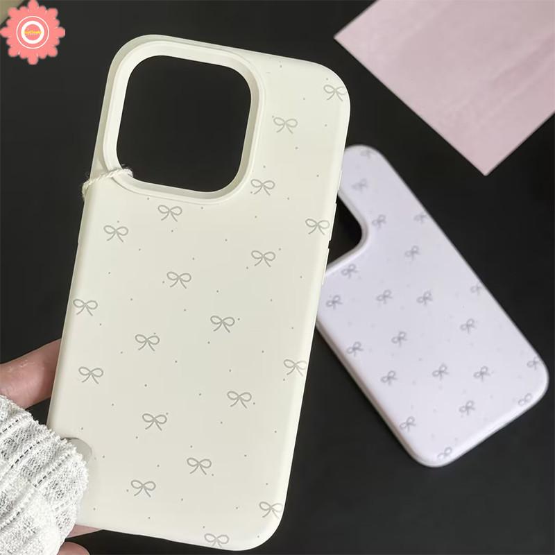 Ốp Thắt Nơ Dễ Thương Thời Trang Sáng Tạo Doodle Nghệ Thuật Tương Thích Cho IPhone 13 15 11 16 12 14 Pro Max 15 16 14 Plus X XR XS Max Ốp Mềm Họa Tiết Da Như Cảm Giác Sang Trọng