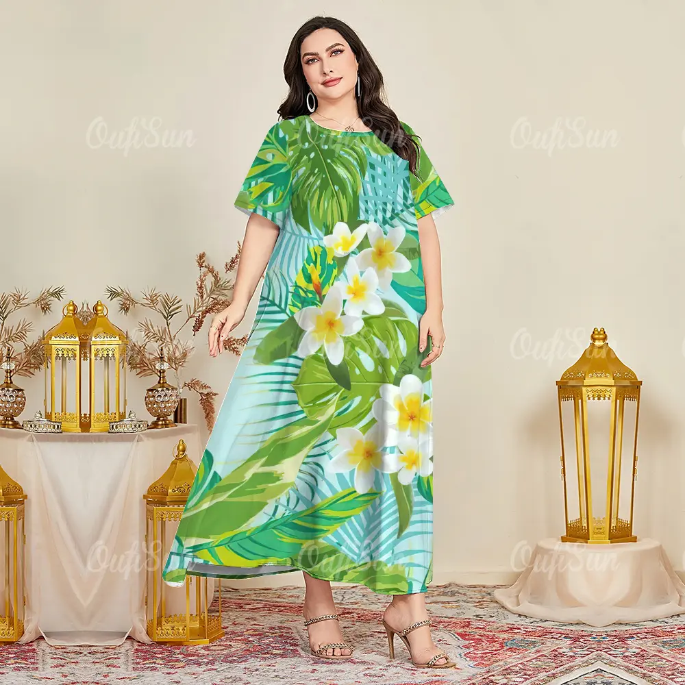 Tropical Elegance 2025: Plus-Size Floral Hawaiian Dress for Women|  Curve-Flattering Resort Wear Collection Casual Fashion - TikTok Shop  Philippines