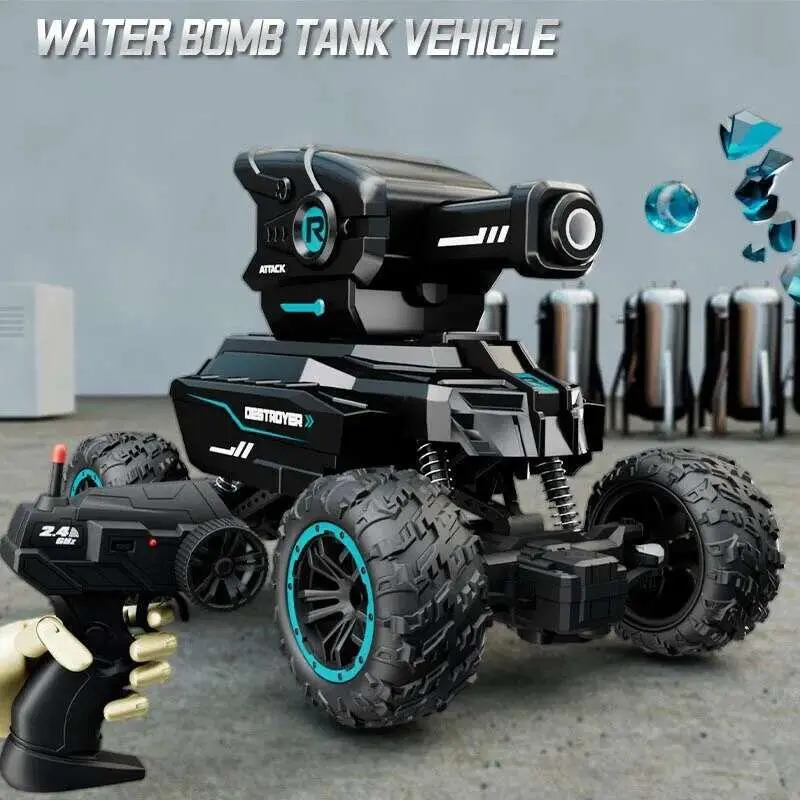 Children's RC VS Tank Toy Multifunction Offroad Armored Vehicle Remote Control Water Bomb Car Multiplayer Compeve Gift
