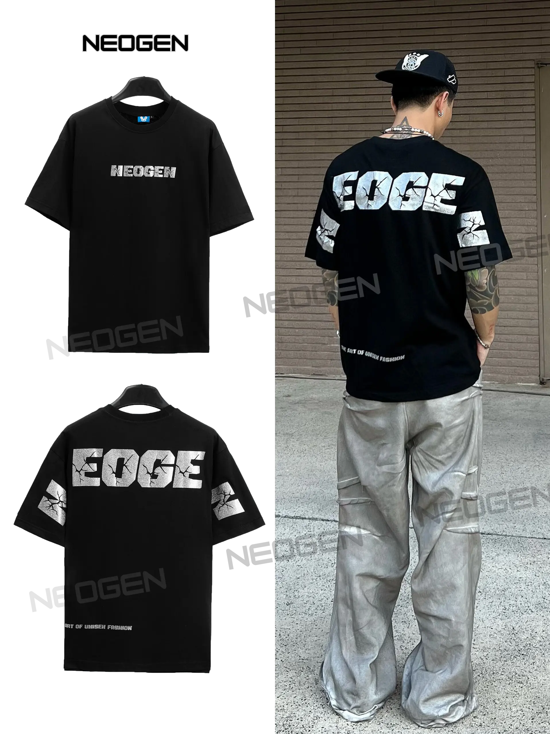 Áo Thun Lạnh Nam Nữ Local Brand NEOGEN NT03 áo phông cotton thoáng mát cổ tròn form rộng unisex basic