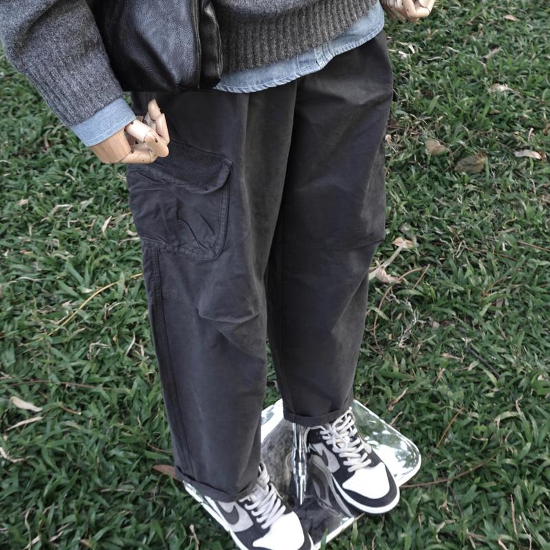 Quần Kaki Baggy Nam Túi Hộp, Quần Cargo Pants Menswear Form Rộng Chất liệu Cotton Kaki TOL D106 2