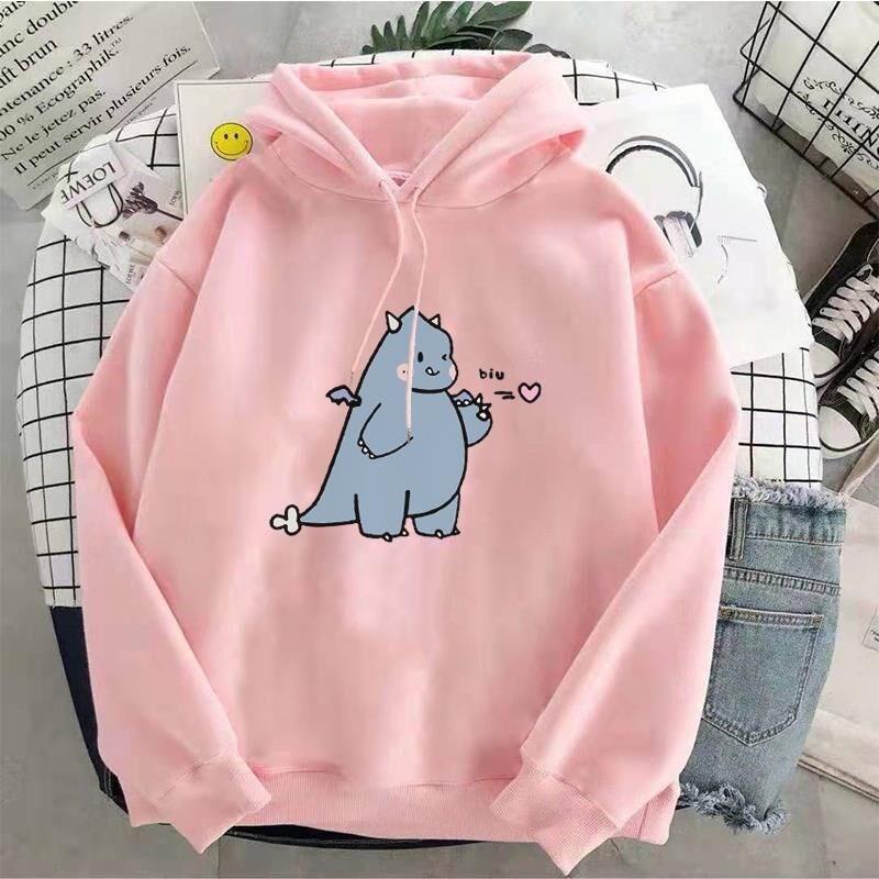 Áo khoác nỉ nam nữ unisex  FREESHIP  áo khoác hoodie nỉ khủng long nhí siêu dễ thương Menswear Nhung❤️ 2