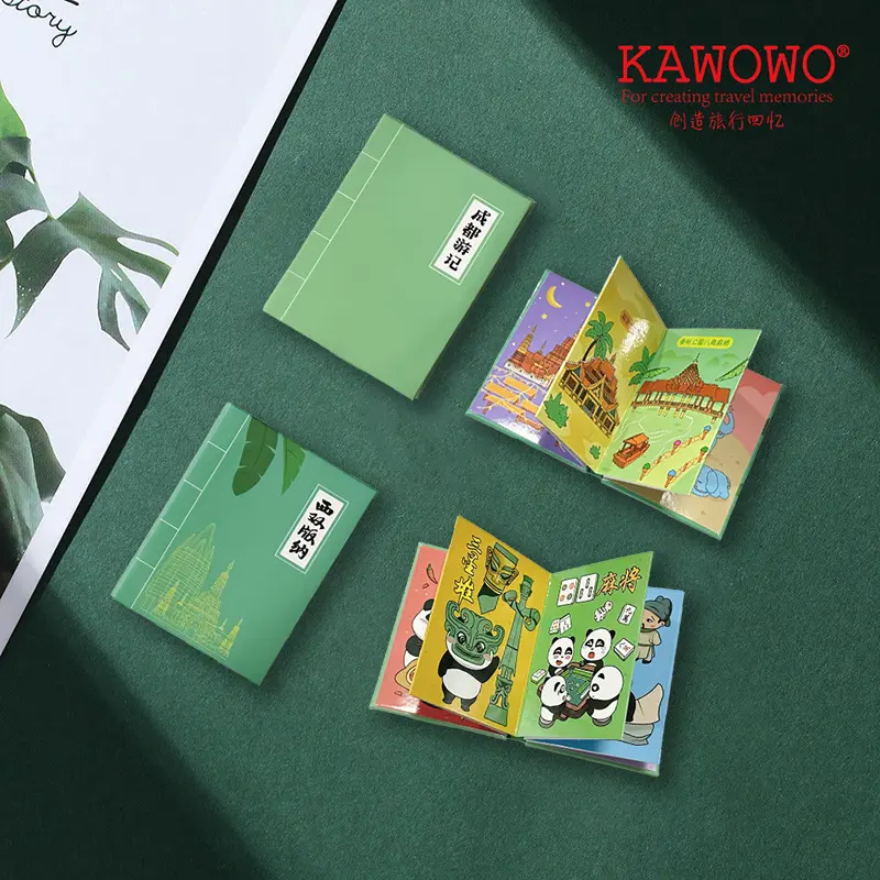 Chengdu Travel Notes Creative Book Refrigerator Sticker and Magnet ...