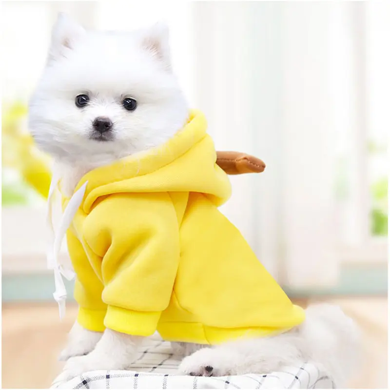 Winter Warm Fleece 1pc Cute Fruit Design Dog Hoodie - Christmas Gift Pet Clothes For Dogs 7