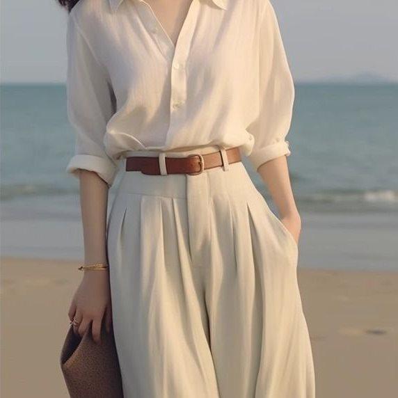 [TẶNG KÈM ĐAI] QUẦN SUÔNG CẠP KÉP ỐNG RỘNG DÀI 105CM. M922 2