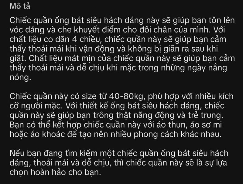 Product Introduction of Quần ống bat(ống loe) hách dáng chất umi Hàn cao cấp co giãn 4 chiều quần  ống Nữ Women Ong 1