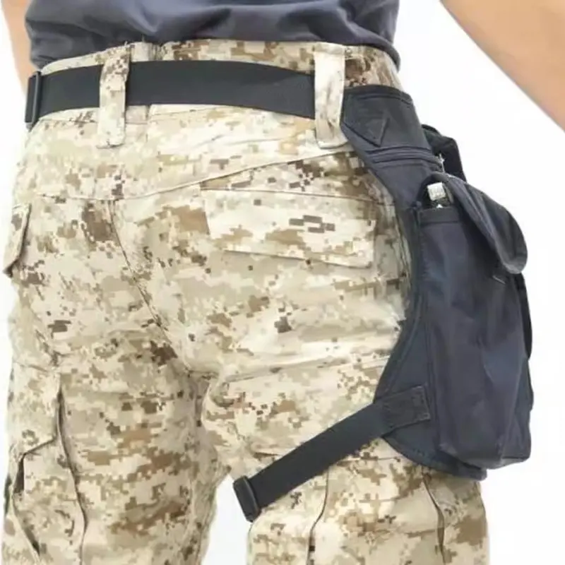Outdoor Tactical Multifunctional Leg & Waist Bag, Adjustable Zipper Sports Fanny Pack for Outdoor Cycling Hiking, Unisex Sports Bag 4