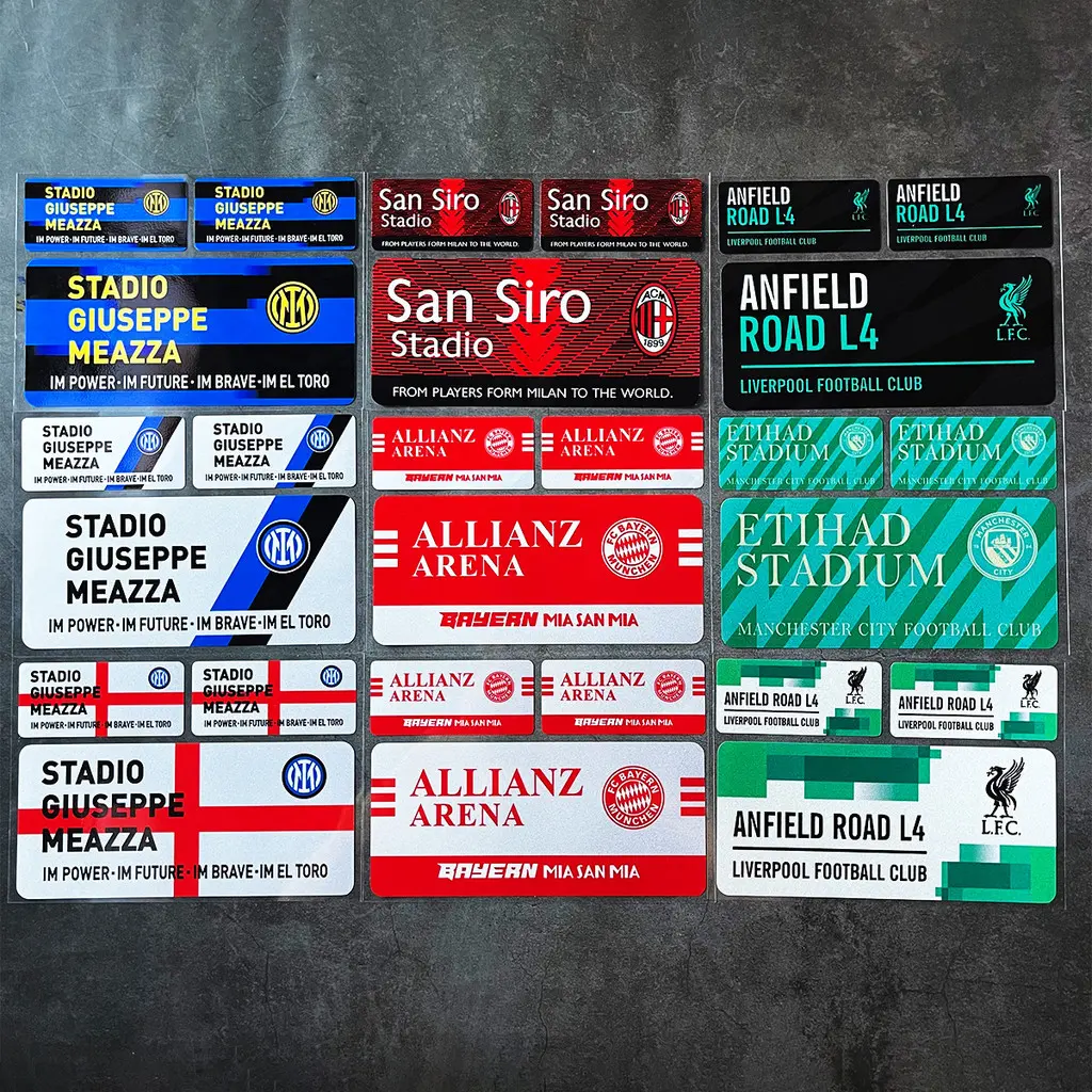 English Premier League Sticker Manchester United Arsenal Chelsea  Liverpool Football Team Club Reflective Motorcycle Decal