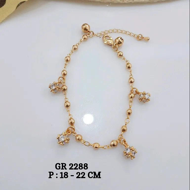 Gelang tangan juntai dury permata 1